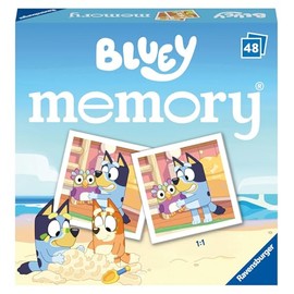 Ravensburger Bluey Mini Memory Matching Picture Snap Pairs Game for Kids Age 3 Years and Up