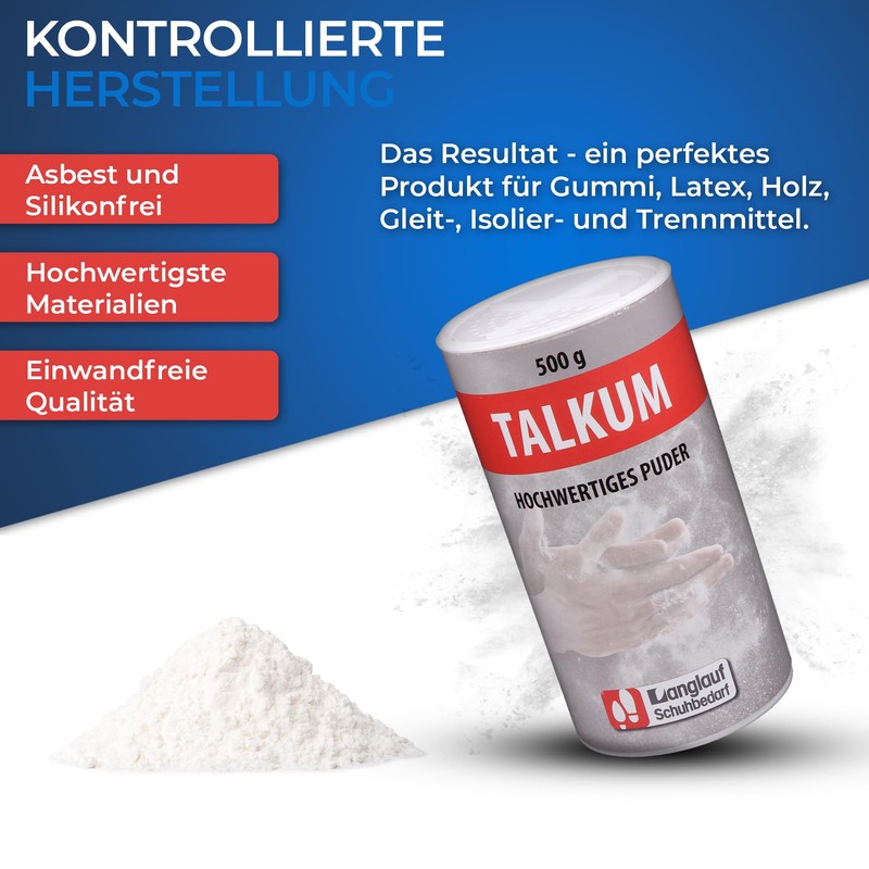 Talcum Powder for Sport, Workshop, Hobby, and Climbing, 500 g