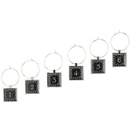 Pier 1 Imports Who's Counting? Drink Charms- (Set of 6)