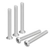 sourcing map M5x60mm Oval Head Phillips Machine Screws, 25pcs 304