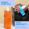 Jiahuade Foldable Drinking Bottle, Pack of 3 Foldable Water Bottles,