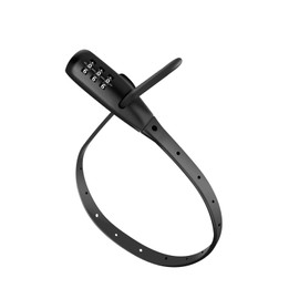 Combination Lock Cable for Cabinets - Baby-Proofing Security Locks, Suitable for Cabinets, French Refrigerators, Baby Strollers, Kids' Bikes, Helmets, Gates. Ideal for Kids and Adults. 1-Pack, Black.