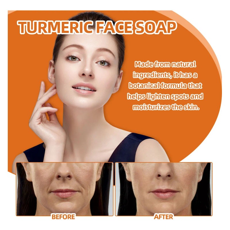 Jabón Electrónico, Limpiador De Cúrcuma, Exfoliante Natural,