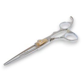 DreamCut 6" Stainless Steel Professional Barber Shears 440C with Gold Screw and gems