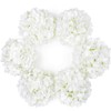 DuHouse Artificial Bigger Silk Hydrangea Flower Heads with Stem Fake