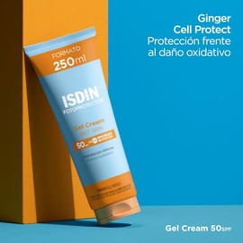 ISDIN Fotoprotector Gel Cream SPF 50+, Protector Solar Corporal refrescante e hidratante, Ideal para toda la familia, 250 ml