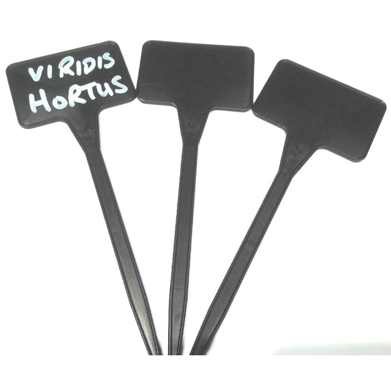 Viridis Hortus - 15 x 6" Black Plastic Plant "T"