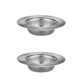 2 Pack Stainless Steel Kitchen Sink Strainer, Standard Sink Drain Protector Hair Catcher for Kitchen Bathroom Shower Kitchen Dishwasher Safe, bathroom sink strainer
