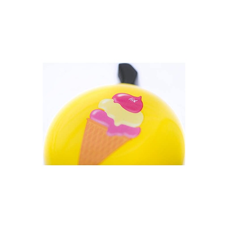 Liix Bicycle Bell Design Bell, Ice Dream - Yellow, db21