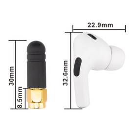 BOOBRIE 2.4GHz Small PC WIFI Antenna RP SMA Male 3CM WiFi Bluetooth Antenna Wireless Antenna Omni-Directional Mini PC WiFi Antenna WiFi Aerial Signal Booster Adapter for Wireless Router Pack of 2