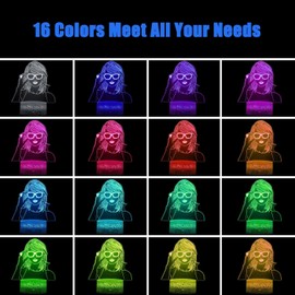 Tay Cool Night Light,3D TS Singer Merch Lamp Gifts for Fans 16 Color Changing Light with Remote,Room Decor Night lamp Christmas Birthday Gift for Teens Music Lover Boys Girls