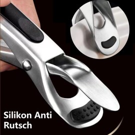 Yuiturt Pack of 2 Non-Slip Dish Tongs, Anti-Hot Stainless Steel Tongs for Hot Pots, Bowls and Plates, Oven Tongs for Hot Air Fryer, for Lifting Hot Dishes, Bowls, Pots and Plates