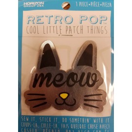 Retro Pop Cool Little Patch Things (metallic meow cat)