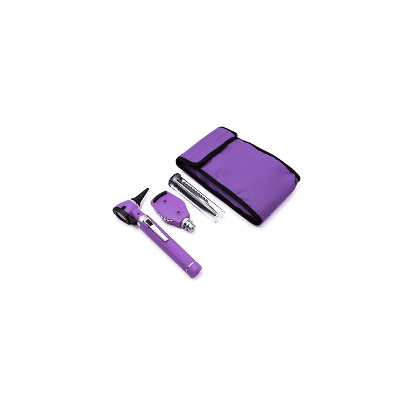 Estuche de Diagnostico Oto/Oftalmo, Lona, FO, Led, Morado