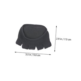 Ipetboom Women's Five-Toe Socks 2 Pairs of Comfortable Gel Padded Half Socks Breathable and Soft for High Heels and Everyday Wear