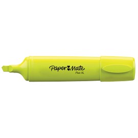 Sharpie Fluo XL Highlighters | Chisel Tip | Fluorescent Yellow | 12 Count