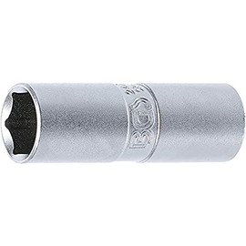 BGS 2472 Chrome Plated Spark Plug Socket, Silver, 1/2-Inch 16 mm