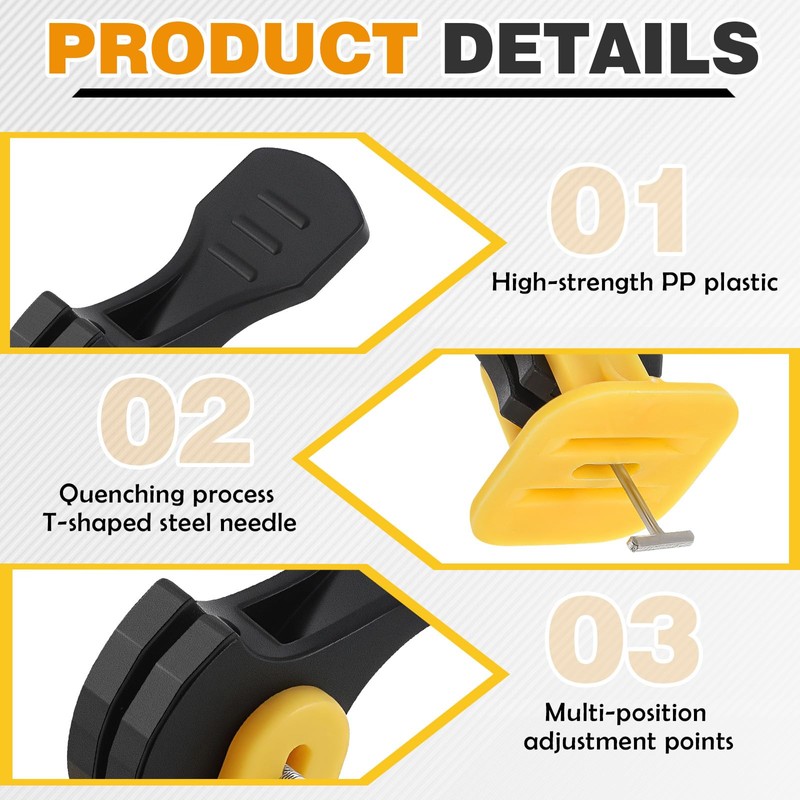 Nuanchu Tile Leveling System Kit 200 Reusable Tile Spacers +