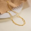 LEMKAY Gold Bracelets for Women 14K Gold Bracelets for Women