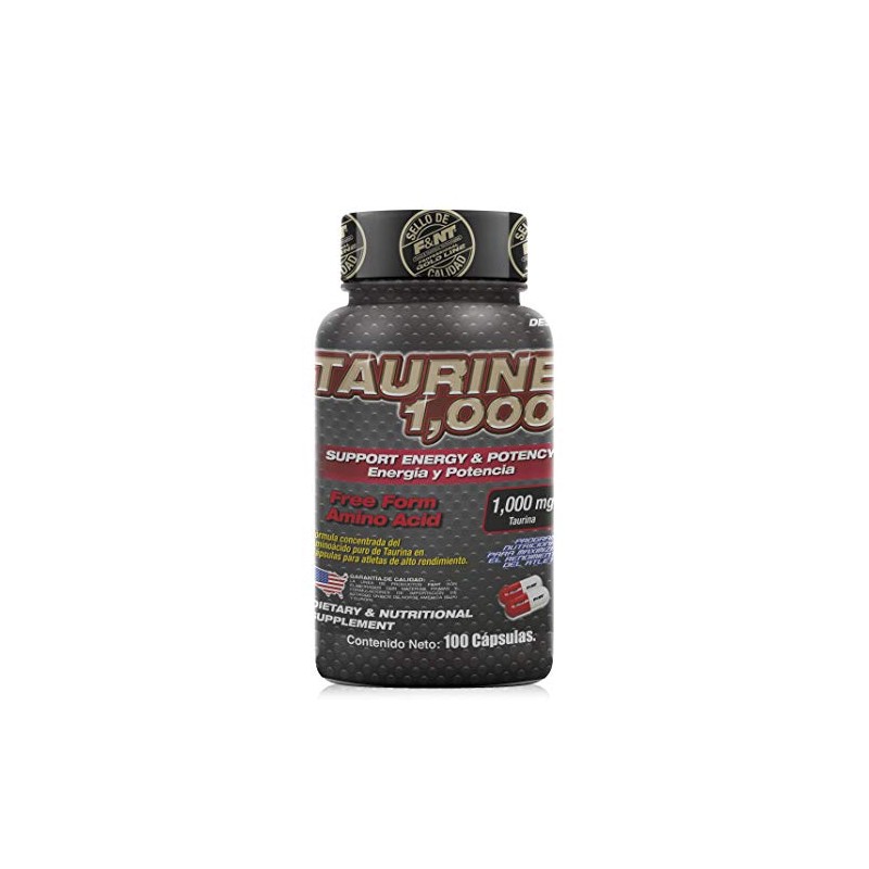 TAURINE 1,000: Fórmula Pura de Taurina en cápsula.