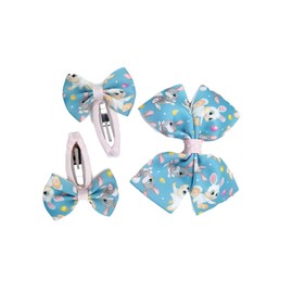 Easter Bunny Bowknot Hair clips Pins Girls Bunny Hairclips Bow-knot Egg HairPin Bows JHE44 (Bow Set-H5)
