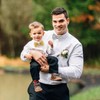 PINEPAN Mens Diamante Novelty Banquet Wedding Pre-Tied Bow Tie Gold,