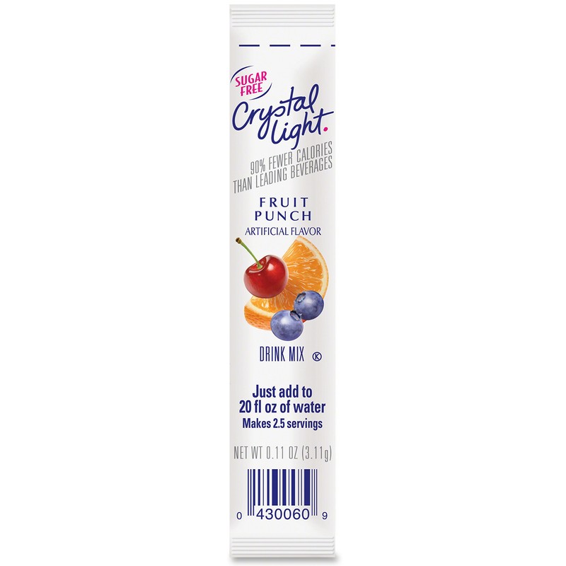 Crystal Light On-The-Go Drink Mix, Fruit Punch (Pack of 90)