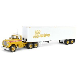 First Gear DCP 1/64 Mack R-Model Day Cab with 40ft Vintage Trailer, 125 Years of Mack 60-2022