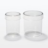 MUJI ODAA0A2S Acrylic Small Container Approx. Diameter 3.5 x 3.8