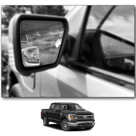 Custom Blind Spot Mirrors- Compatible with 2021- Present Ford F150 | blind spot mirrors compatible with 14th Generation Ford F150 factory mirrors with BLIS | NXTGEN Extended View Blind Spot Mirrors