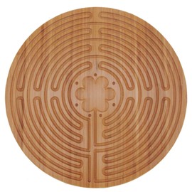 Finger Labyrinth for Meditation and Prayer - BambooMN - 12.5" Diameter - 11 Circuit Chartres-Style