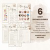 Twinkle & Twine Neutral Teddy Bear Baby Shower Games Bundle
