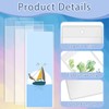 DSYIL 252 Pcs Bookmark Sleeves, Plastic Blank Bookmark Holder Clear