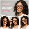 PUBOWT Oversized Reading Glasses for Women Oprah Style Computer Readers