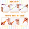 16Pcs Beadable Mechanical Pencils Bulk with 16 Lead Refills (8