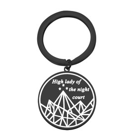 AKTAP Night Court Jewelry Court of Thorns Roses Book Keychain Acotar court Symbols Sarah J Fans Gifts (Court Keychain)