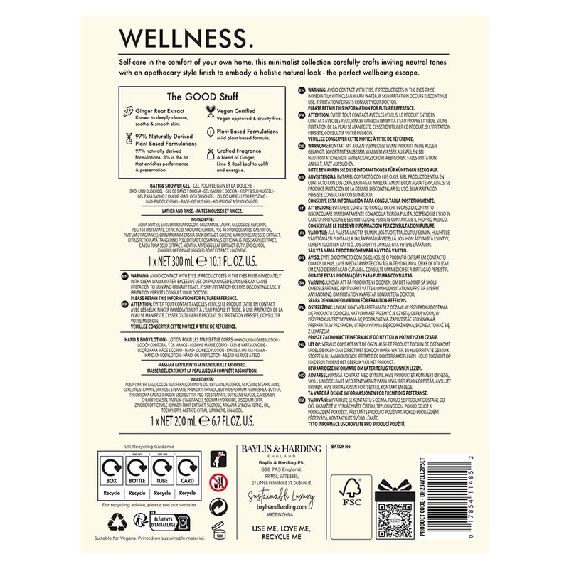 Baylis & Harding Wellness Luxury Body Care Gift Set (Pack