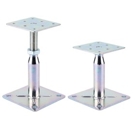 YMSZGBZG Adjustable Floor Jack Post 4-5/8" to 8" Range of Adjustment,Mini Screw Jack,Telescoping Jack for Temporary Support. (Silver)