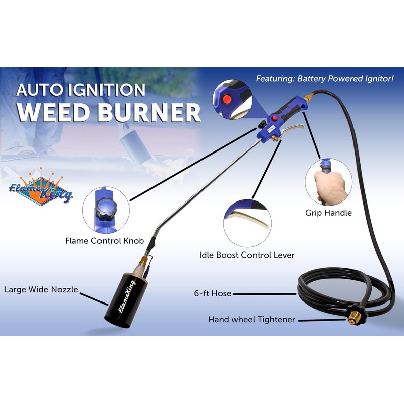 Flame King Propane Torch Kit Heavy Duty Weed Burner Powerful