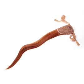 Prettyland 60 cm Static-Free Long Hair Straight Ponytail One-Piece Clip-In Hairpiece Extensions Orange Copper Red R01