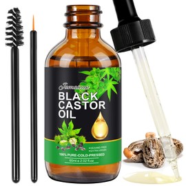 Castor Oil,Organic Jamaican Black Castor Oil, Body Message Castor Oil, 100% Pure & Natural Anti-Aging Essential Oil