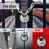 Key Padlock Outdoor, [Waterproof] [Anti Cut] Diyife 70mm Stainless Steel