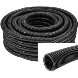 Spares2go 20mm Flexible Corrugated Water Butt Extension Overflow Connector Hose Pipe (5 Metre)