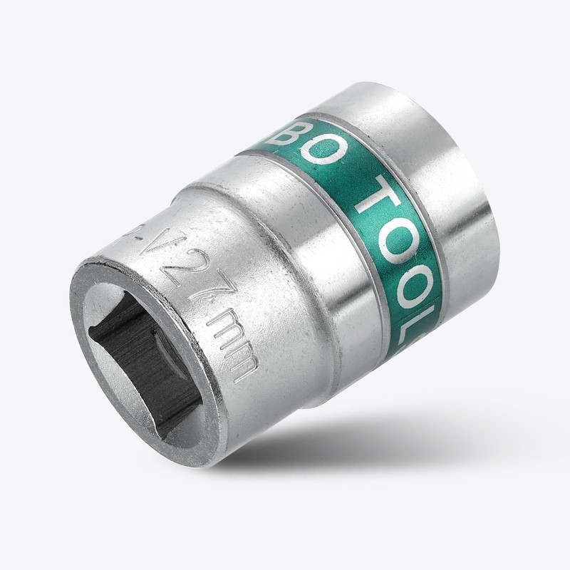sourcing map 3/4" Drive 12 Points Socket 27mm Metric Shallow