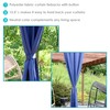 Sunnydaze 13.5-Inch Polyester Curtain Tiebacks with Resin Buttons - Holdbacks