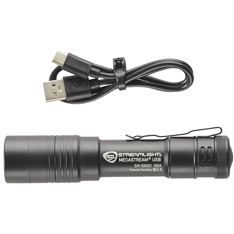 Streamlight 66210 MegaStream USB 1800-Lumen 26000-Candela Rechargeable EDC Flashlight Includes