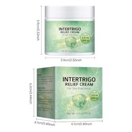 Crema de alivio Intertrigo, crema hidratante protectora de la piel para ayudar a calmar las molestias causadas por rozaduras y humedad, protección dia
