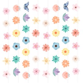 26.24ft Pastel Floral Garland Decorations, Suitable for Tea Party Birthday Party Baby Shower Dorm Classroom Decor