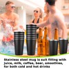 Mimorou 20 Pack Stainless Steel Pint Cups Metal Cups Unbreakable