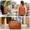 Travel Backpack Women, PU Leather Carry On Backpack Flight Approved,